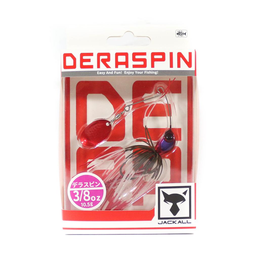 Jackall Spinner Bait Lure Deraspin 3/8 Oz Fire Dip (7237)