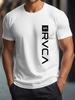 S4XL Крутая Футболка Мужская Повседневная RVCA Дизайн Принт Футболка Графическая Летняя Короткий Рукав 100% Хлопок 2026