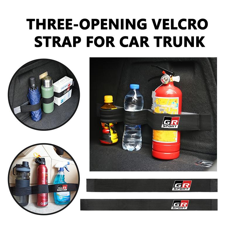SPYF3 For Toyota Car Trunk Organizer Elastic Fixing Strap Storage Bracket Velcro Strip Auto Accessories chr Corolla Camry rav4 Yaris