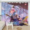 Kazuha Genshin Impact Blackout Curtain 2 панели аниме-принт оконные шторы для гостиной мультяшный домашний декор обработка