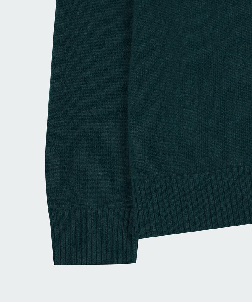 BROOKS BROTHERS [Heritage] Wool Cashmere Solid Sweater (Dark Green) (Bbwrmhg412)