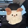 Милая мультяшная машинка, плюшевая крышка для коробки с салфетками для подлокотника или спинки сиденья