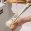 Multipurpose 5-in-1 Cup Washing Tool Long Handle Silicone Bottle Brush  Toddler