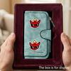 Flame Skull Men's Large Capacity Wallet with Business Card Slot and Cash Pocket, Suitable for Formal Occasions and Office Use, Ideal Gift for