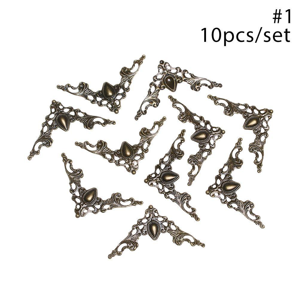Metal Album Folders Scrapbook Antique Bronze Corner Brackets Box Decor Book Corner Protector