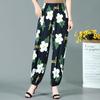 Middle Aged and Elderly Mothers' Pants Summer Lantern Pants Sleeping Pants Floral Pants Long Pants