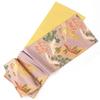 Used Fukuro Obi, Fukuro Obi, Formal, Pure Silk, Six Patterns, Pink, Crane, Auspicious Pattern, Toyama, Celebration, Length 435 cm, Width 31 cm,