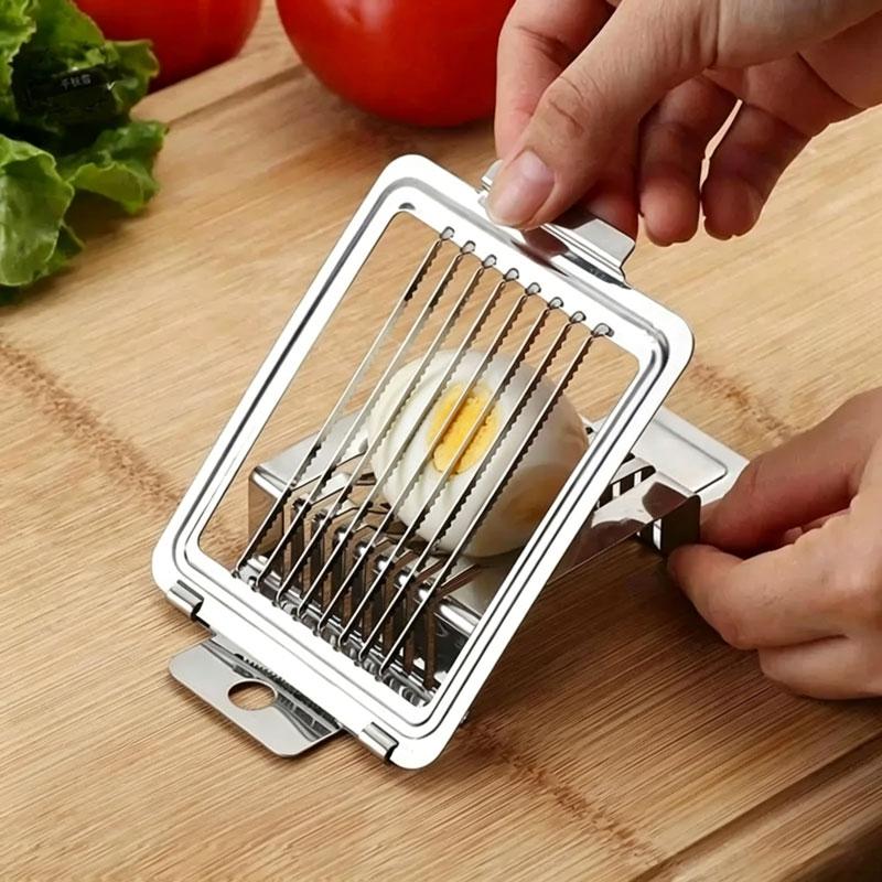 Stainless Steel Egg Slicer Multifunctional Vegetable and Fruit Slicer Durable High Quality Fast Egg Separator Kitchen Gadget