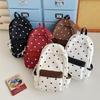 Cute Large Size Polka Dot Backpack Ins Style Aesthetic Fashion Casual Design Daypack Backpack Casual Rucksack Travel Use