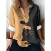 Womens Loose Fit Long Sleeve Cotton Linen Shirt With 3D Floral Print Casual Blouse 2025