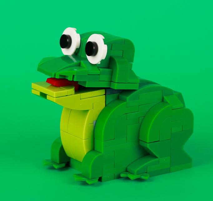 MOC Пазл Животные Строительные блоки Пчела Тигр Лев Жираф Лягушка Крокодилы Лиса Птица Дикий кабан Насекомые Мини DIY Кирпичный конструктор Игрушка Подарок F029