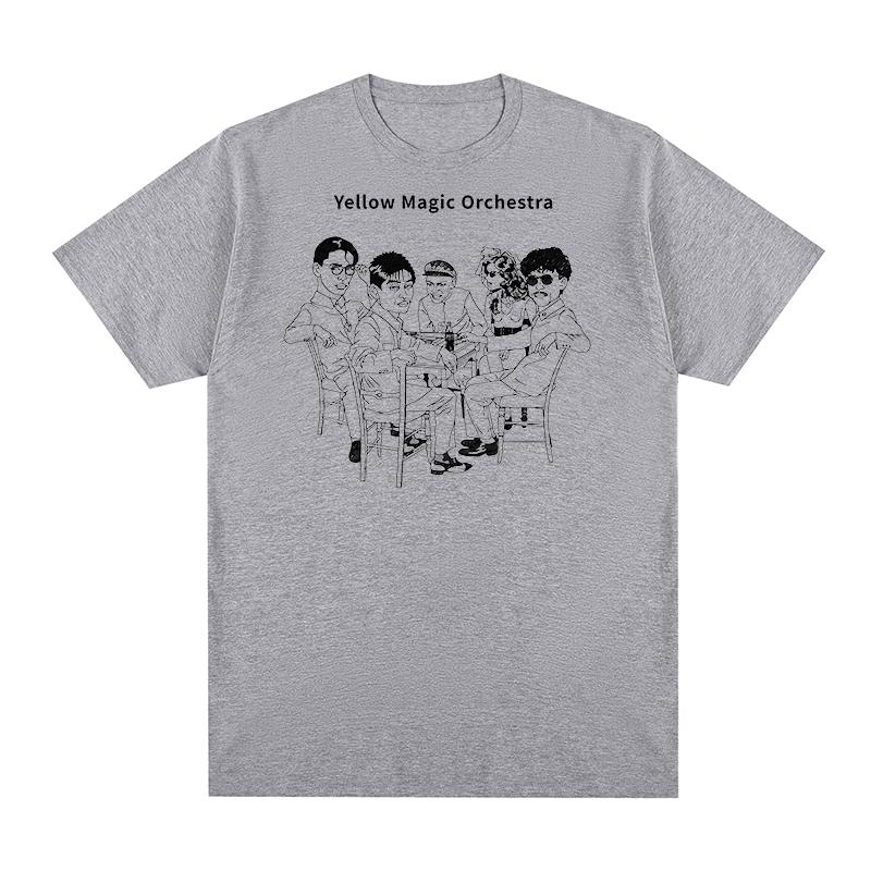 Yellow Magic Orchestra YMO Tshirt Haruomi Hosono Ryuichi Sakamoto Kraftwerk Cotton Men T shirt New Tee Tshirt Womens Tops