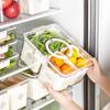 Food-Grade Transparent Refrigerator Storage Box with Lid for Eggs and Fresh Produce