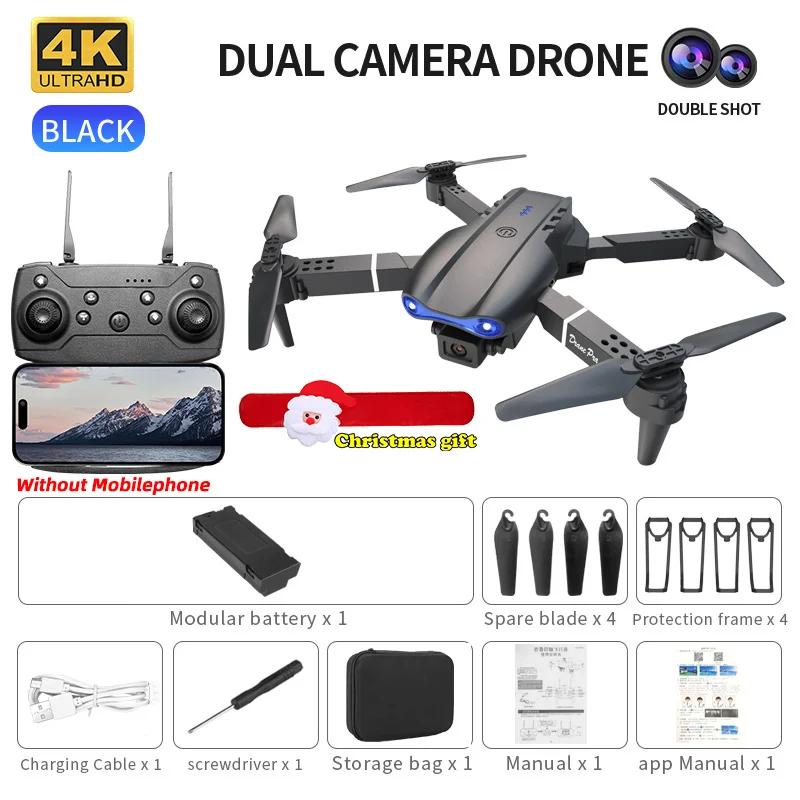 E99Pro Mini RC Drone 4K Professional Wide Angle Dual HD Camera Foldable Helicopter 5G WiFi FPV Height Hold