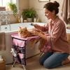 Folding Pet Grooming Hammock Anti-Scratch Cat Bathing Rack Puppy Nail Clipping Holder  Pet Care