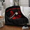 1pc dragon guitarThemed Blanket Soft Flannel All Season Cozy Throw with Bold Graphic Print, Travel, or Holiday Gift for Family & Friends
