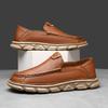 Мода 2025 Новая мужская повседневная обувь Ручной работы Кожаные лоферы Удобная мужская обувь Качественные замшевые мокасины Мужские кроссовки