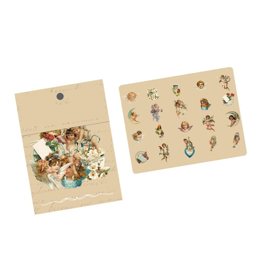 40 шт. Винтажные романтические наклейки Серия «Зыбучие пески» ПЭТ Нежные узоры Ностальгические наклейки для дневника