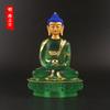20.5cm Blue Color Resin Medicine/Pharmacist Rulai Buddha Statue,Tibetan Keep Safe Suppliers Home Putting Decorations Figurines