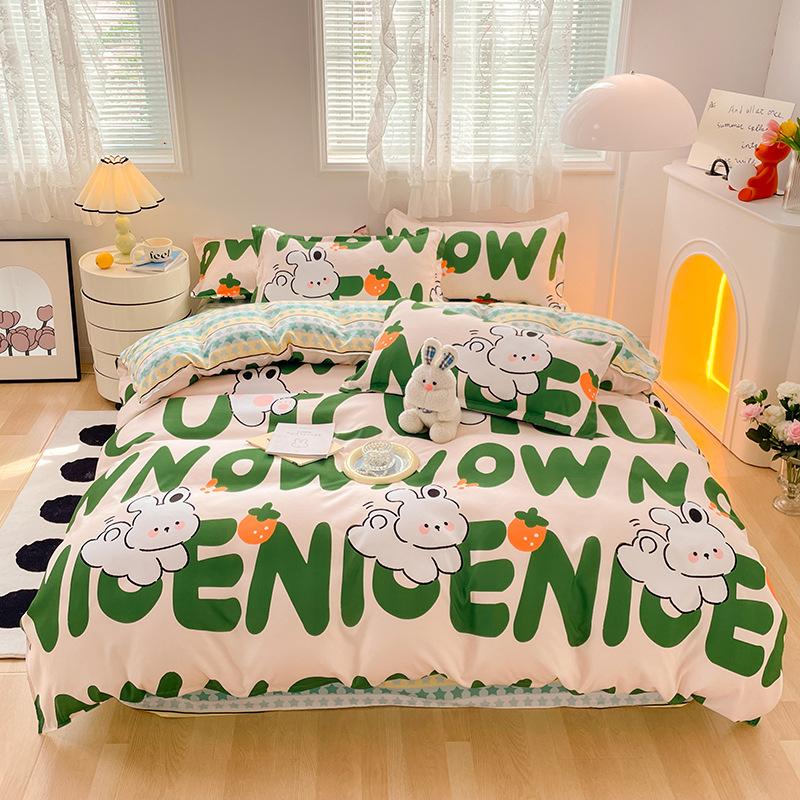 Простыня из стираного хлопка, пододеяльник, наволочка