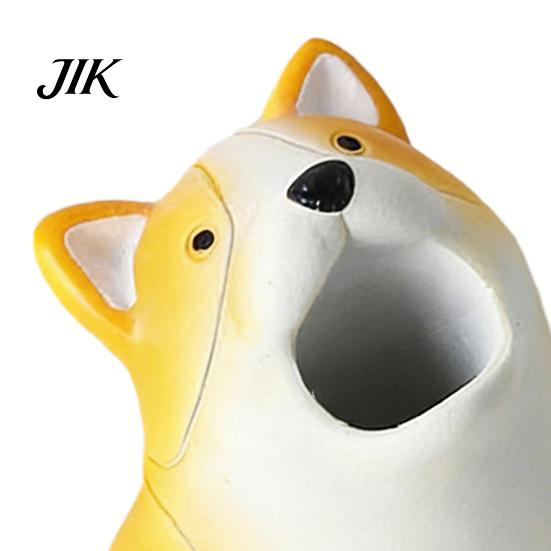 Compact Bathroom Storage Cute Animal Toothbrush Holder Funny Resin Pen Mini Single Portable Tooth Brush Stand Organizer for Washroom Vanity Countertop