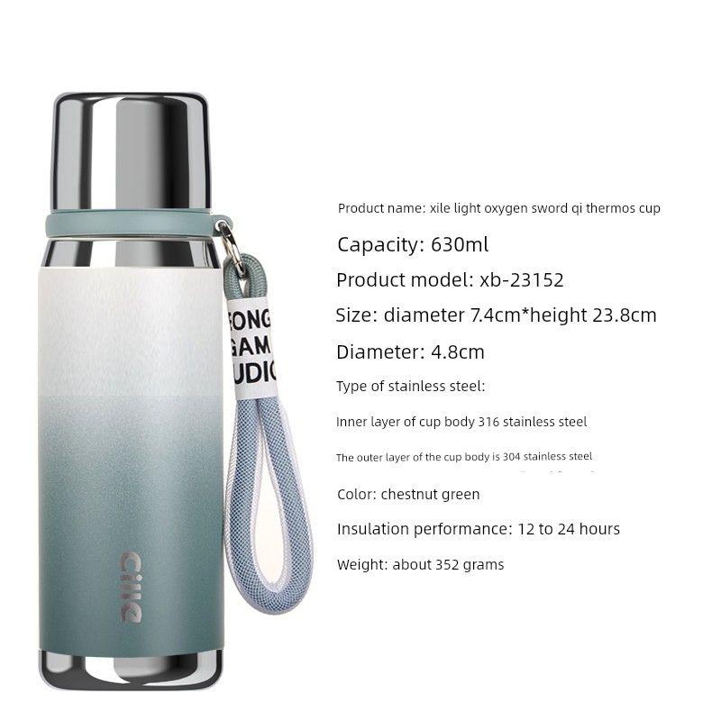 Xile Термокружка большой емкости из нержавеющей стали 316 для мужчин и женщин, спортивная портативная кружка, студенческая, для кампуса, для улицы, чайник