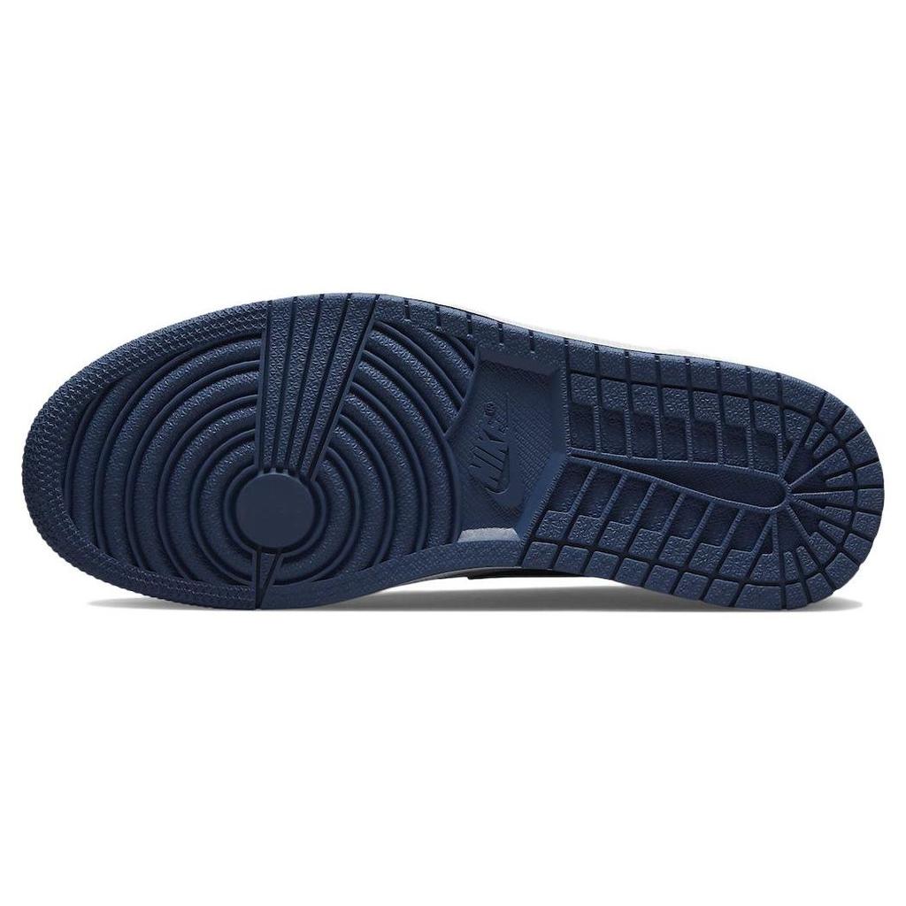 Мужские кроссовки Air Jordan 1 Low Ashen Slate Blue Mystic-Navy White 553558-414
