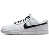 Nike Dunk Low Retro Кожаный Верх Классические Двухцветные Кроссовки Белый Черный DJ6188-101