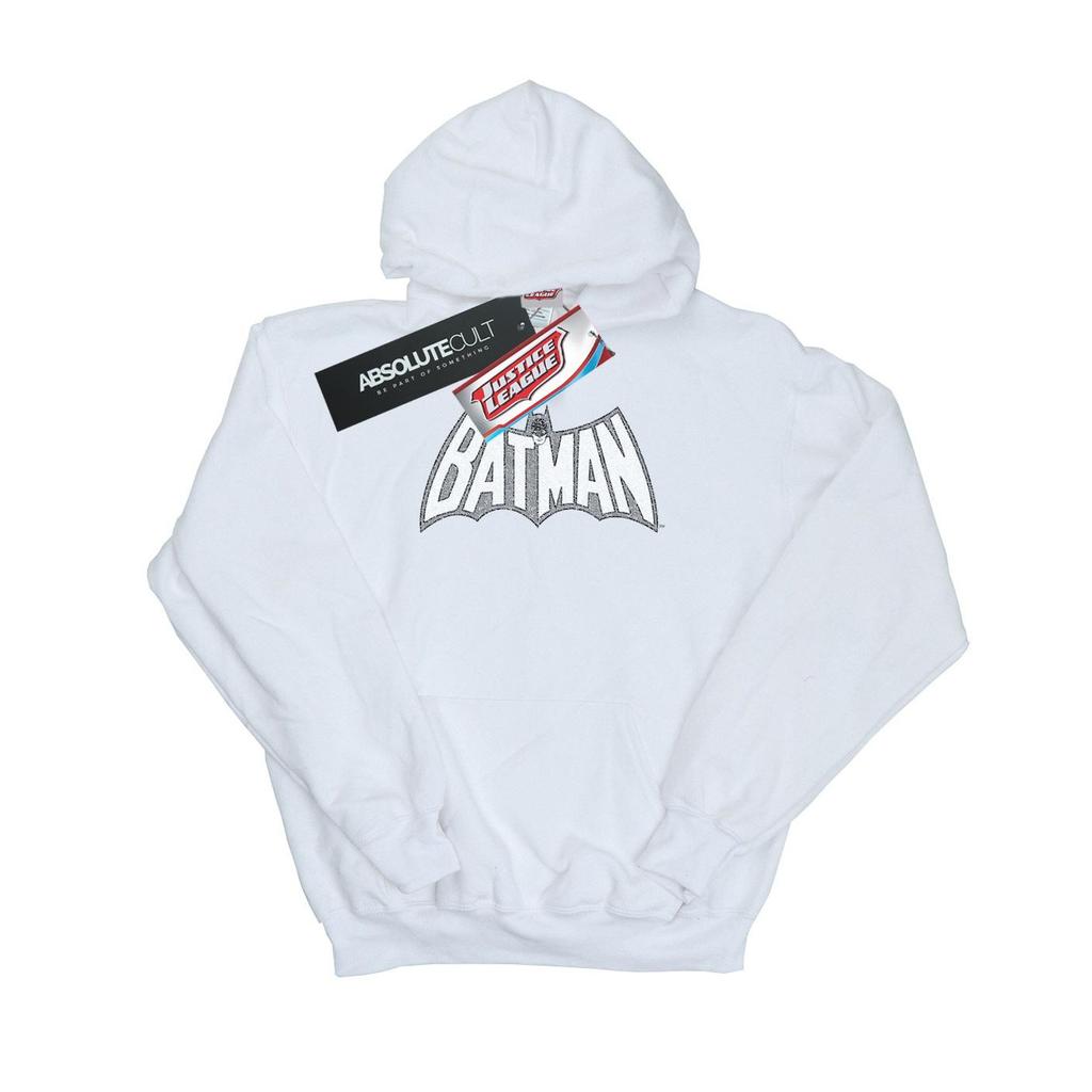 DC Comics Boys Batman Retro Crackle Logo Hoodie