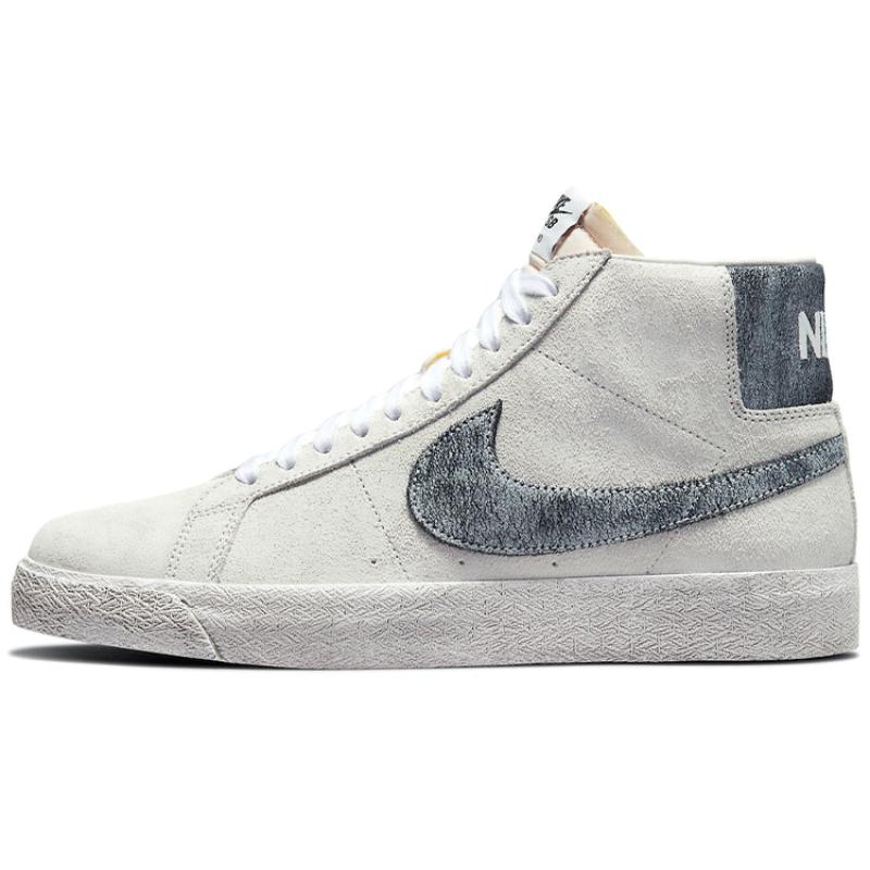 Nike Zoom Blazer Mid Premium Sb 'Faded Pack Grey Fog Black' Skateboard Shoes DA1839-002