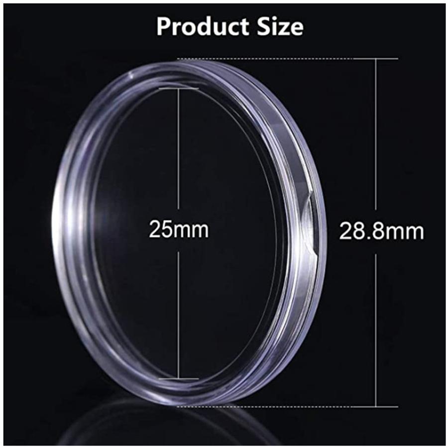 100 шт. 25 мм герметичные капсулы для монет, держатель для хранения, протектор для сувенирных монет