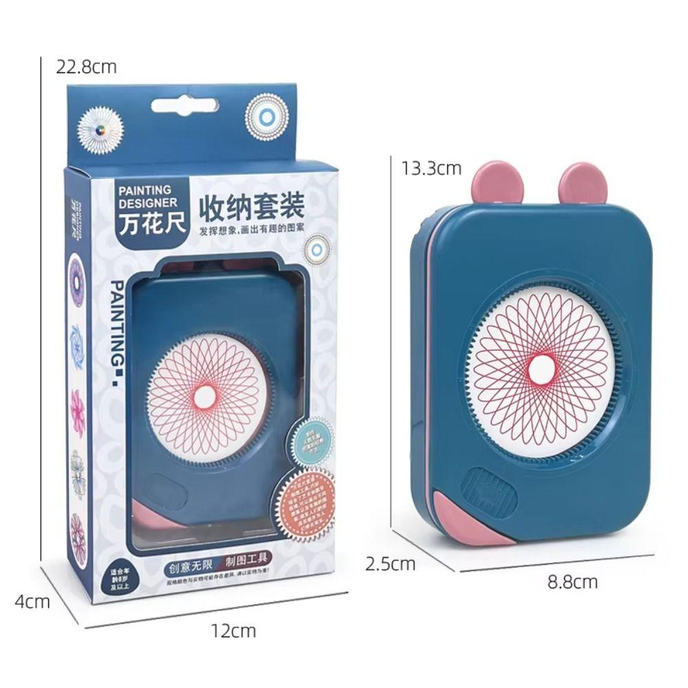 Multifunctional Drawing Art Spirograph Set Geometric Ruler Drafting Tools Primary School