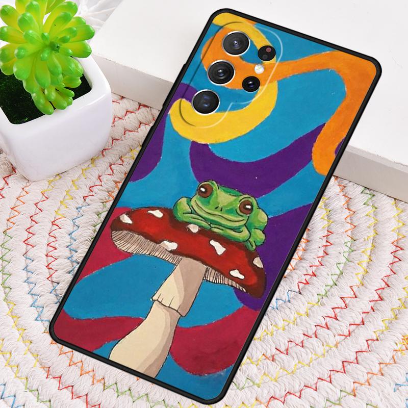 Frong Froggy Art Крутой Хиппи Чехол для Телефона для Samsung Galaxy note 10 pro S26 Ultra S23 S24 FE S25 S21 S22 PLUS Ударопрочный Чехол