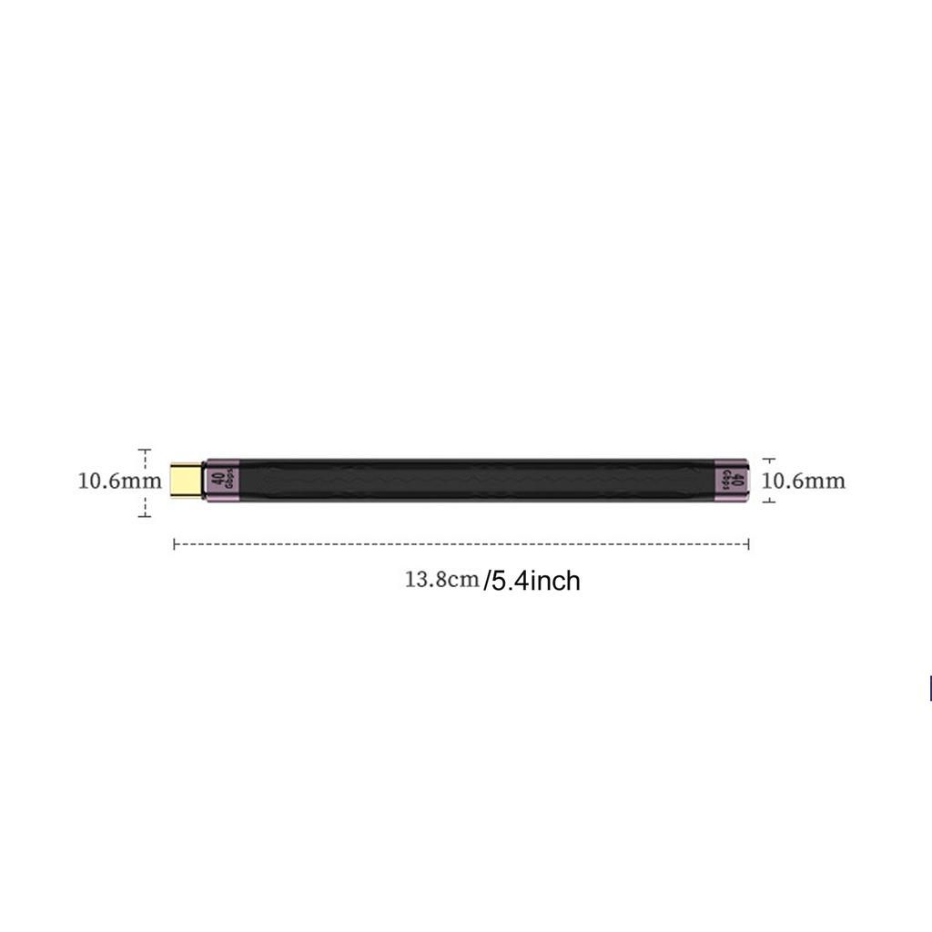 Ультракороткий кабель Type-C USB-Female на Type-C-Male Кабель для быстрой зарядки и синхронизации данных
