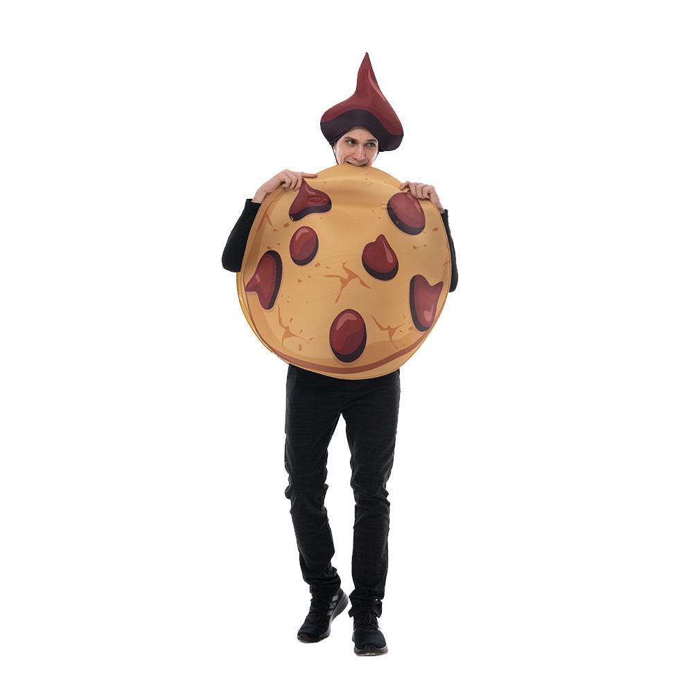 Взрослые унисекс Хэллоуин милый костюм печенья еда нарядное платье сценический наряд один размер