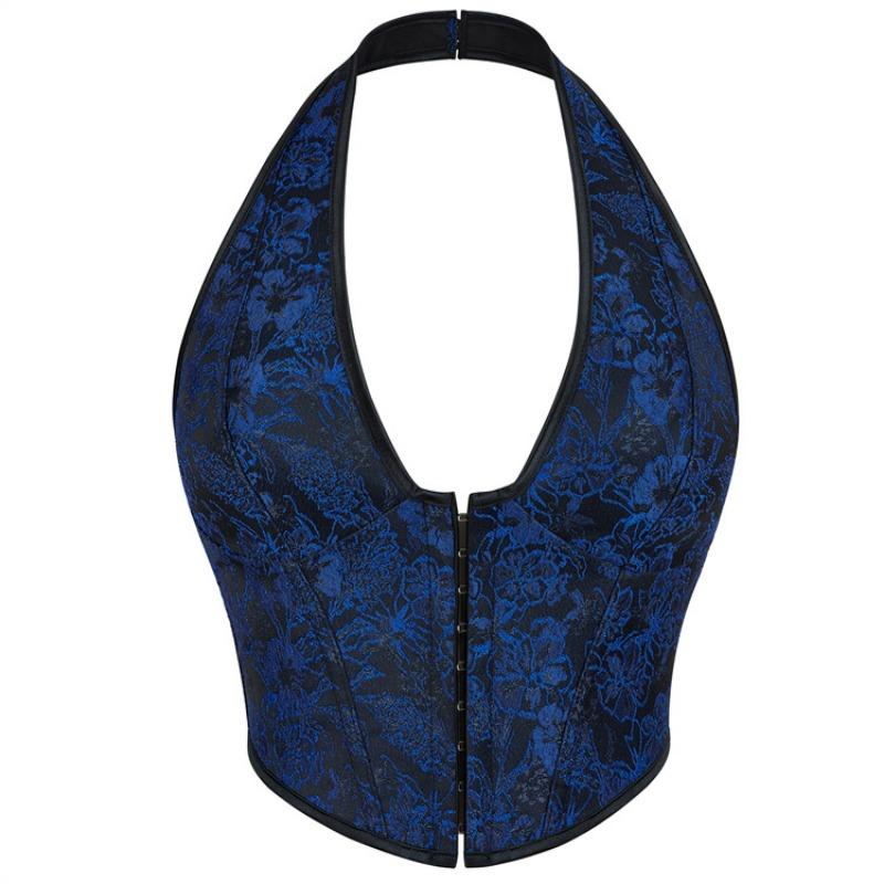 Women Single Breasted Halter Neck Bust Support Sexy Intimate Top