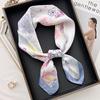 Korean version square scarf new 71 * 71cm silk scarf spring and summer thin sunscreen scarf neck protection tie bag headband versatile scarf