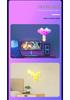Умная RGB-подсветка для стен с управлением звуком, светодиодный квантовый декоративный светильник