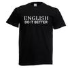 Унисекс Черная Английская Забавная Футболка С Надписью 'Do It Better UK' 100% Хлопок Мужские Футболки Топ
