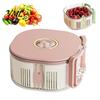 Rotating Berry Rinser for Strawberries Fruit Washing Bowl, with Strainer And Fork, Multifunctional Portable Drain Outdoor Rinse Bowl Basket,