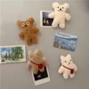 Gift Souvenir Decal Cute Cartoon Refrigerator Sticker Magnet 3D Plush Decals Bear Fridge Sticker