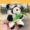 Sweet Panda Plush Pilot Keychain Cuddly Bear Doll Cute Bag Accessory For Gifts