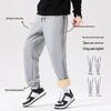 Miniso Men's Winter Lamb Fleece Lined Joggers