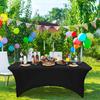 Pack of 3/5pc Stretch Spandex Table Cover Fitted Tablecloth 4Ft/6Ft Rectangle Suitable for Parties Home Banquets Weddings Events