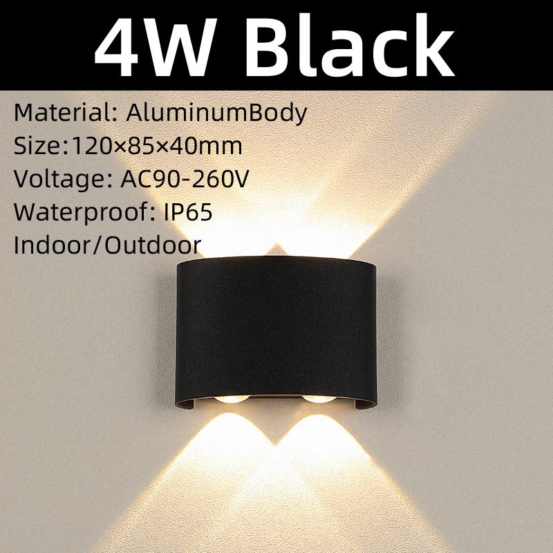 Canmeijia LED Wall Lamps IP65 Outdoor Lighting Waterproof Garden Lights 85-265V Interior Wall Light Aluminum For Balcony Porch Stairs Lamp