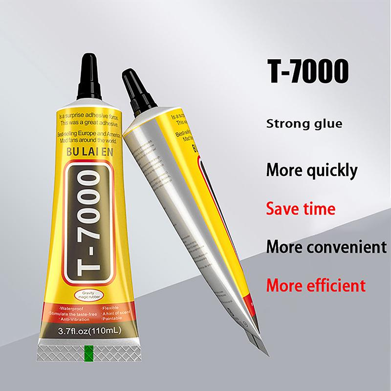 Клей T7000 15/50/110 мл, черный клей для ремонта экрана, липкий клей для ремонта экрана планшета ПК, жидкий клей для стеклянной рамки экрана