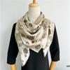 110*110 Cm Square Silk Scarf Women's Fashion Printed Small Neck Scarf Office Women's Hair Belt Folar Handkerchief Women's Handkerchief Shawl Scarf