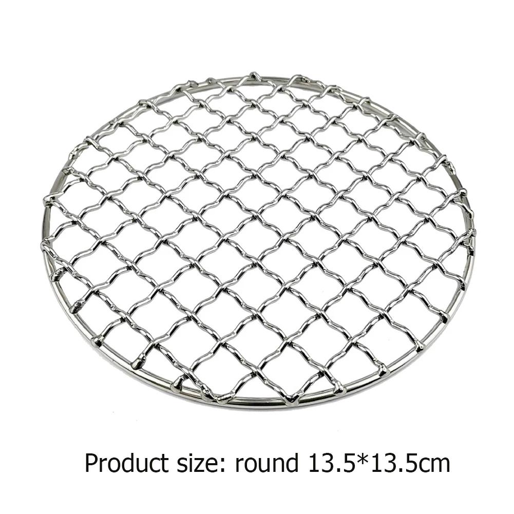 BBQ Grilling Baskets Non Stick Folding Grill Basket Stainless Steel Barbecue Grill Basket for Fish Vegetables Steak Shrimp Chops