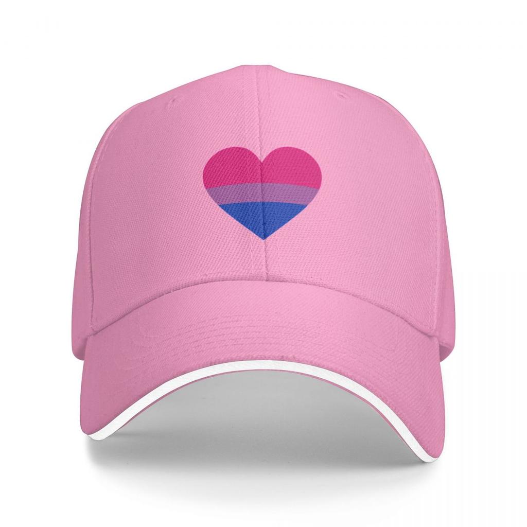 Bisexual Flag Heart Cap Baseball Cap Horse Hat Sun Hats for Women Unisex's