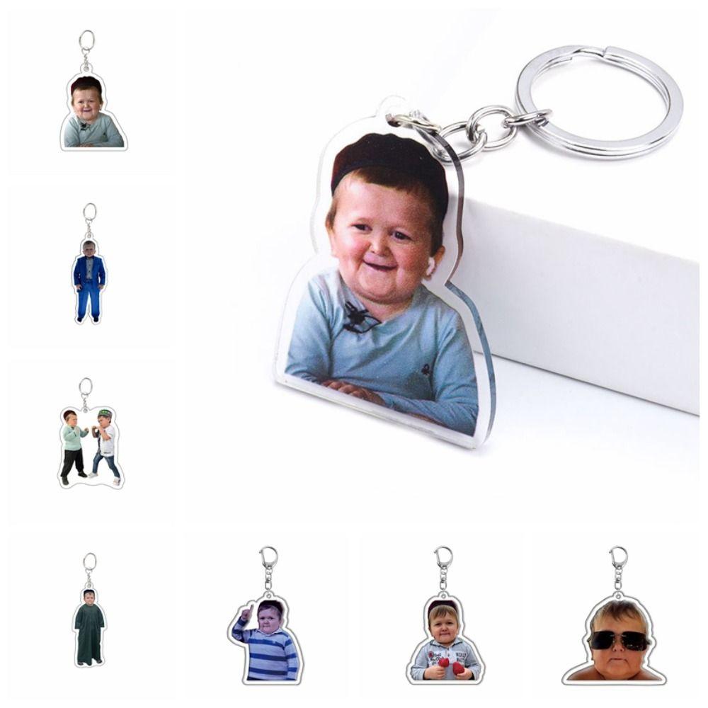 Hasbulla Hasbulla Magomedov Keychain Merchandise Meme Acrylic Keyring Women's Jewelry